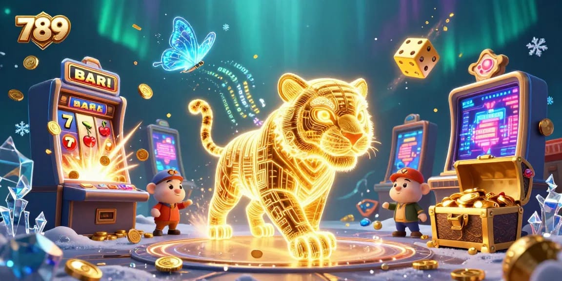 Experience the thrilling atmosphere of 789 casino with dynamic games and vibrant gold explosions.