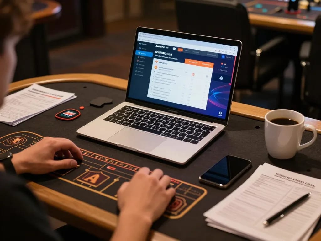 SUNWIN LINK MỚI displayed on a laptop during an engaging online gaming session, showcasing dynamic gameplay.