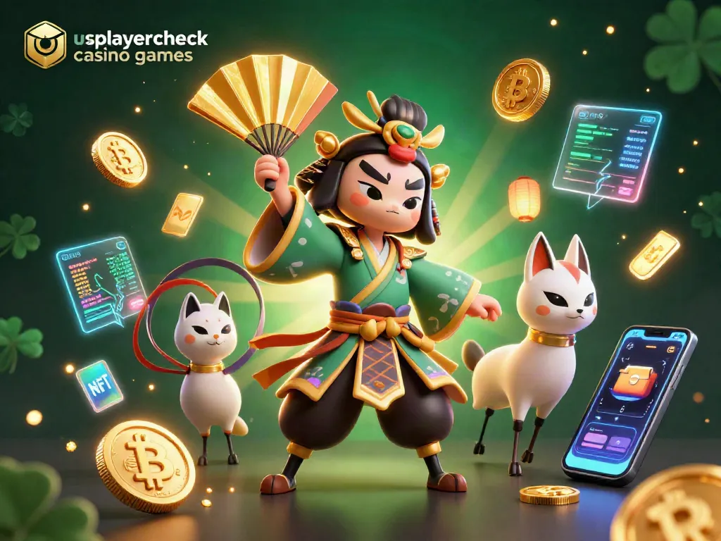 Experience thrilling usplayercheck casino games with vibrant 3D characters and dynamic gaming elements in a visually rich scene.