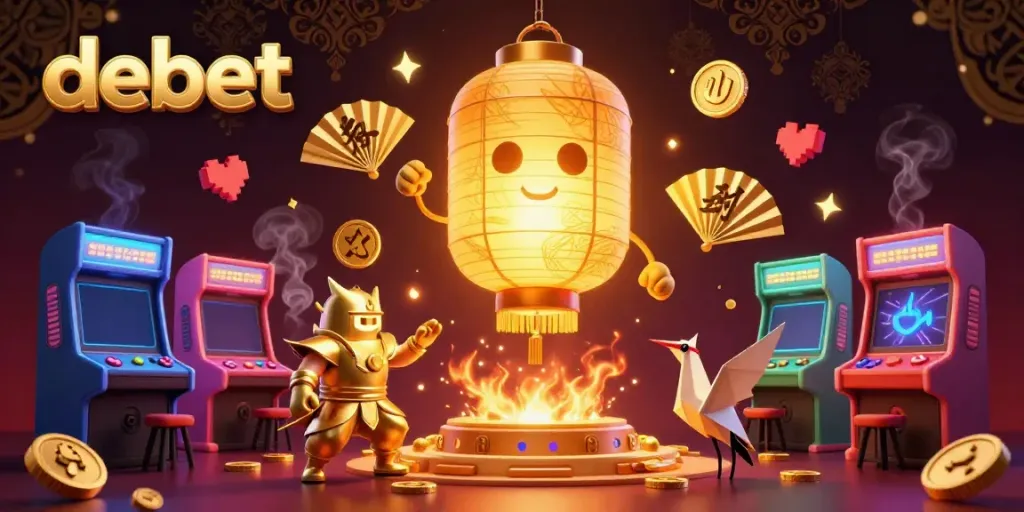 Experience delightful gameplay at Debet with vibrant spirits and arcade elements.