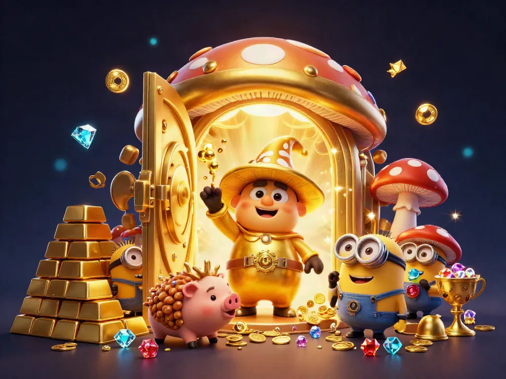 Join the manclub for a treasure hunt with golden magic and character adventures.