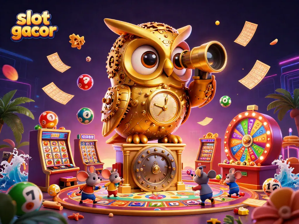 Engage with exciting slot gacor gameplay in a vibrant casino scene.