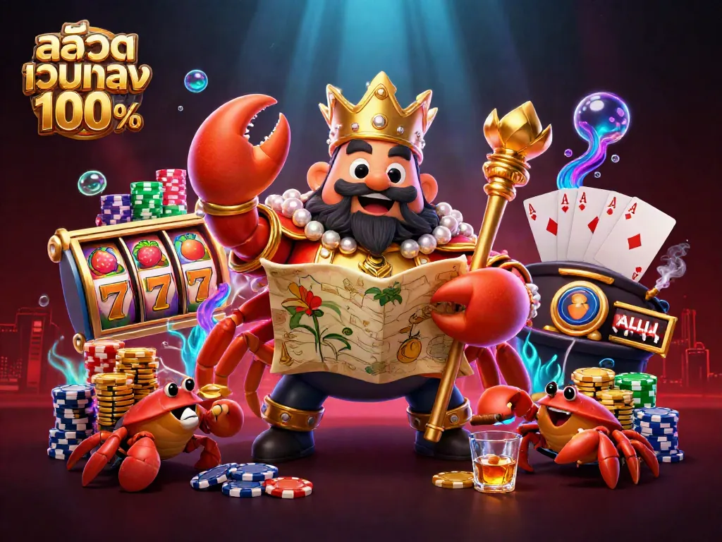 เล่นสล็อตเว็บตรง100% สัมผัสความสนุกกับเจ้าปูทองในเกมโลกใต้ทะเล