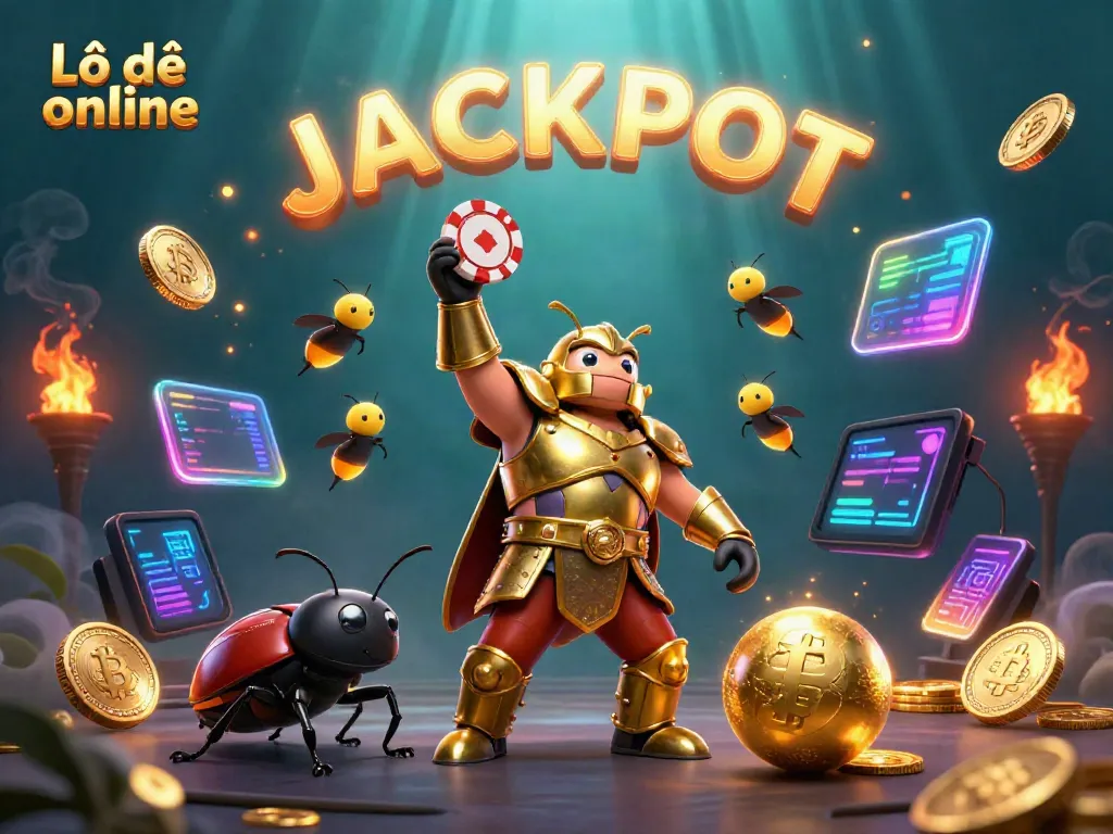 Experience the thrill of Lô đề online with our vibrant 3D scene celebrating victory and exciting gameplay!