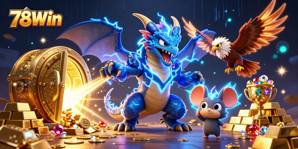 Experience thrilling wins at 78Win with casino games, treasure vaults, and electrifying characters.