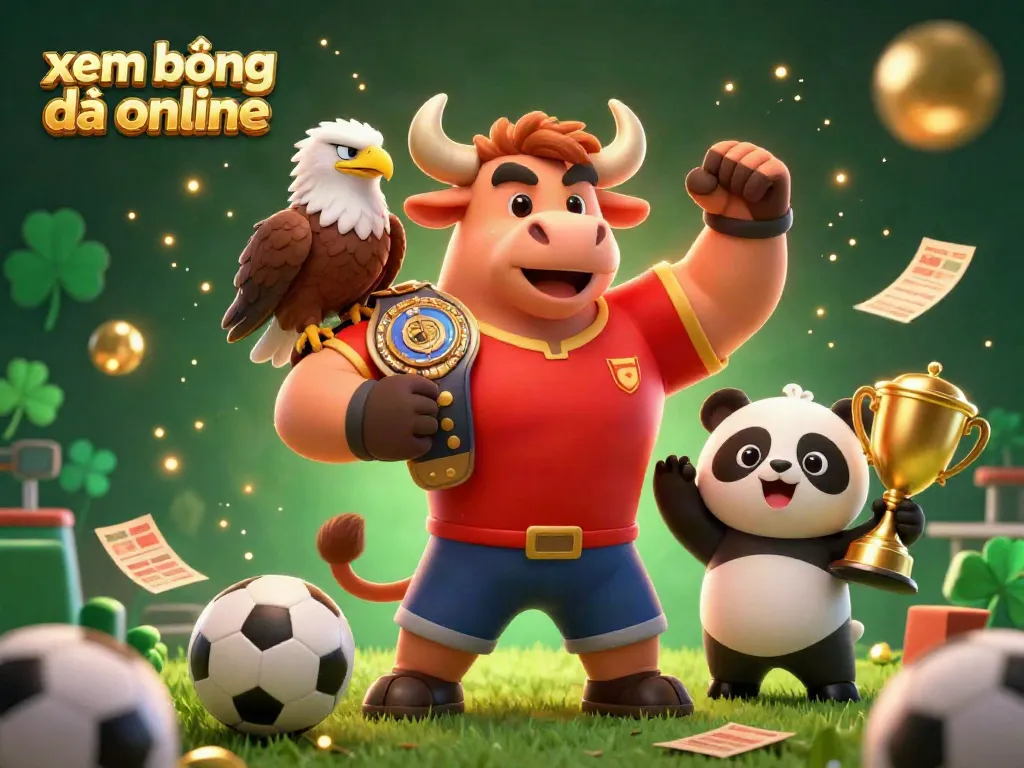 Experience xem bóng đá online with thrilling sports betting action in a vibrant 3D scene.
