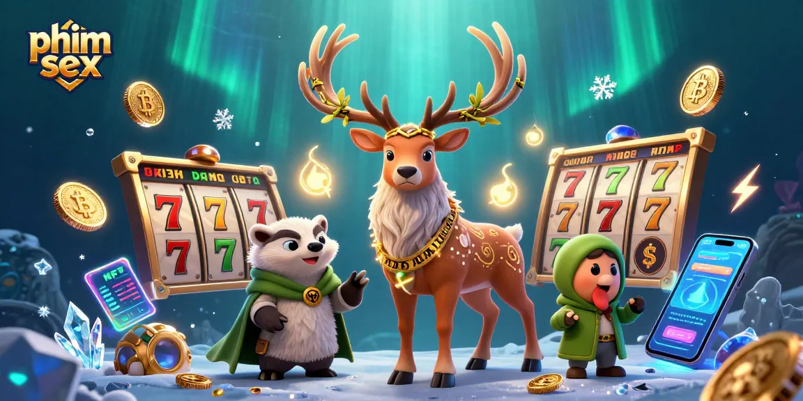 Spin the reels with the enchanting druid stag in this vivid phim sex casino scene.