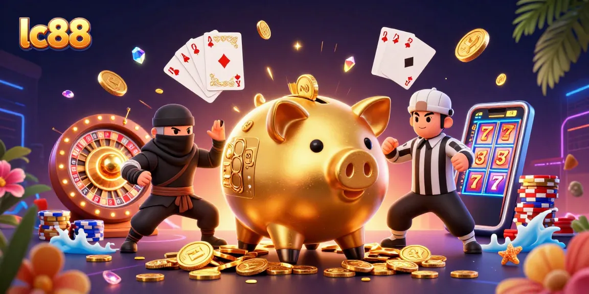 Enjoy thrilling gameplay at lc88 with exciting golden coins and dynamic casino characters in action.