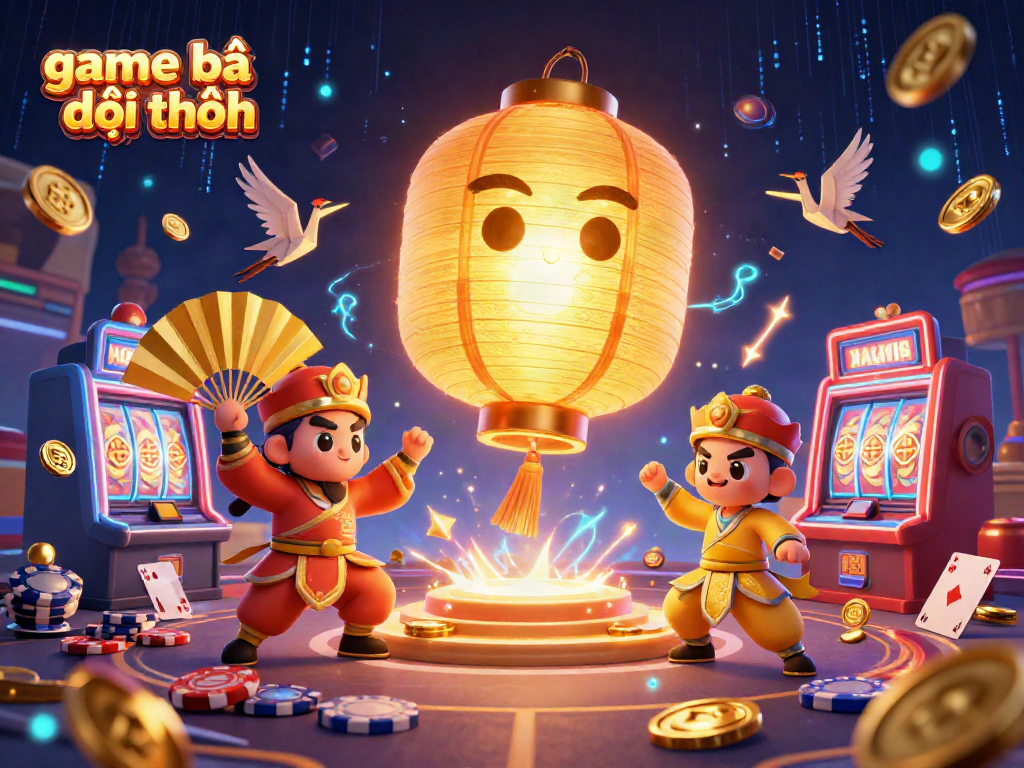 Engage in thrilling game bài đổi thưởng with vibrant characters and interactive casino elements.