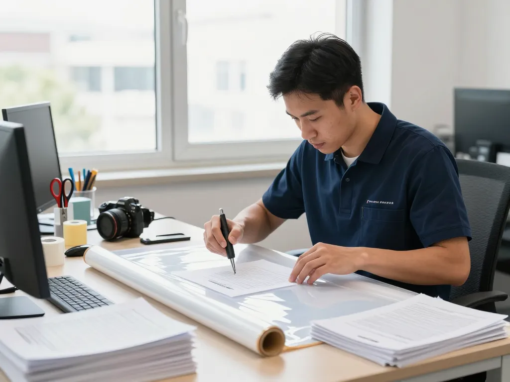 Professional technician providing dịch vụ bóc ép plastic ensuring safe document restoration.