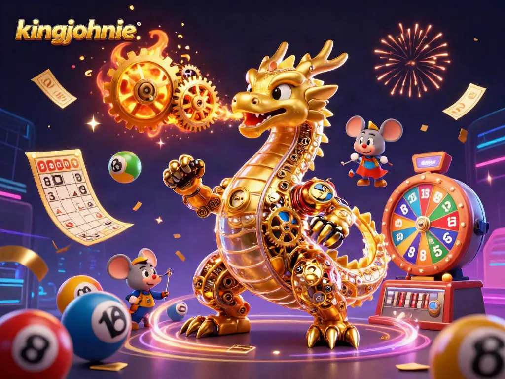 Experience thrilling action at kingjohnnie with colorful lottery elements bursting into view