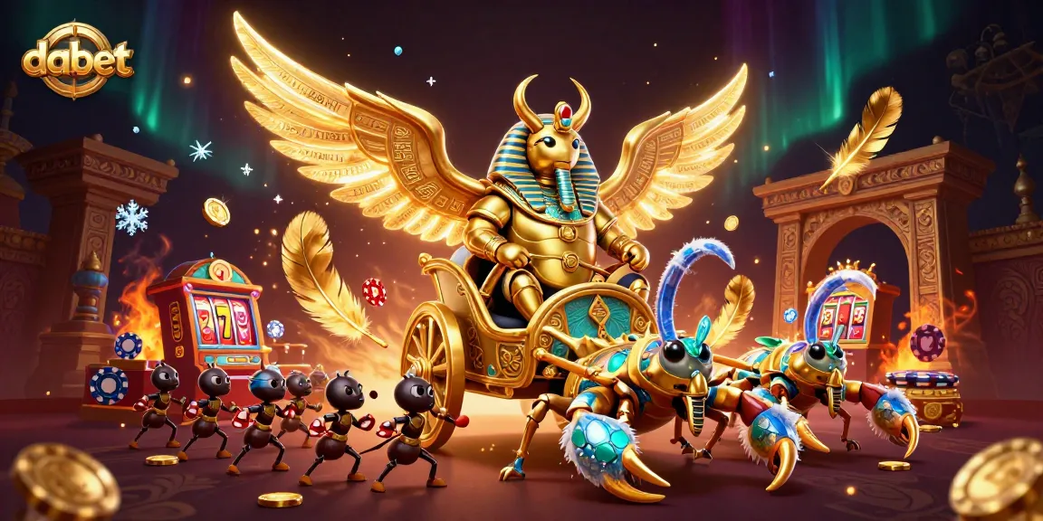Experience Dabet with vibrant casino elements and a dynamic 3D illustration.