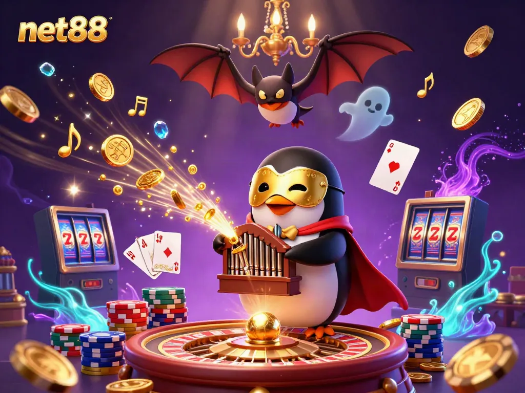 Experience winning moments at net88 with a fantasy-themed online casino illustration of gameplay excitement.