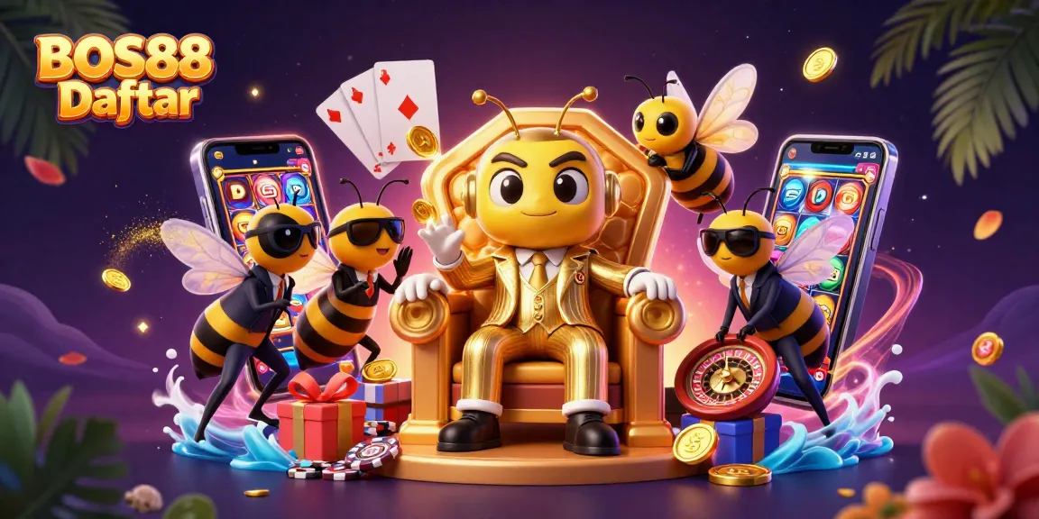 BOS88 Daftar memainkan slot online seru dengan bumblebee mob boss dan wasp bodyguards di latar yang menarik