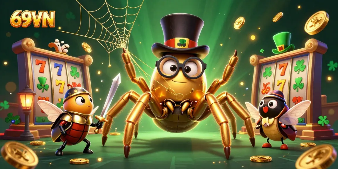 Experience winning moments at 69VN with vibrant 3D illustrations capturing thrilling slot jackpots.