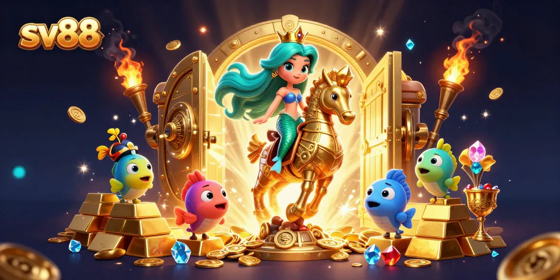 Experience the thrill of sv88 with vibrant mermaid-themed casino adventures in a magical undersea world.