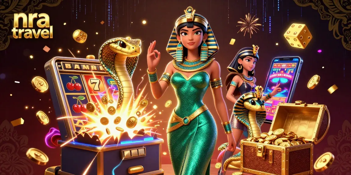 Engage in thrilling gameplay with nra travel showcasing a glamorous 3D casino scene.