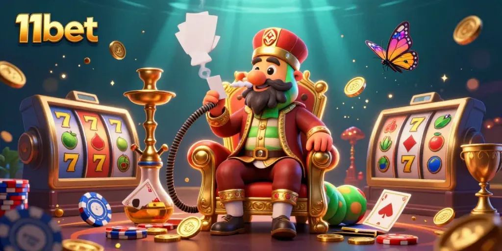 Experience thrilling slot action with 11bet's vibrant gaming universe featuring dynamic casino elements.