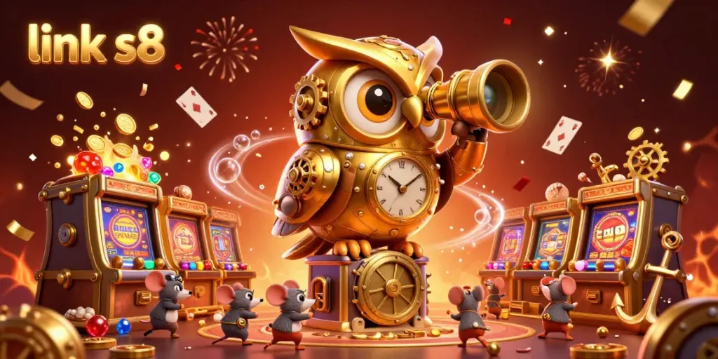 Experience the thrill of winning at link s8 casino with vibrant games, golden treasures, and animated characters.