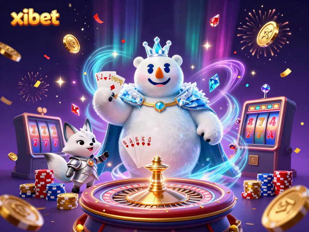 Win exciting jackpots at xibet with a thrilling casino atmosphere featuring engaging characters and vibrant game elements.