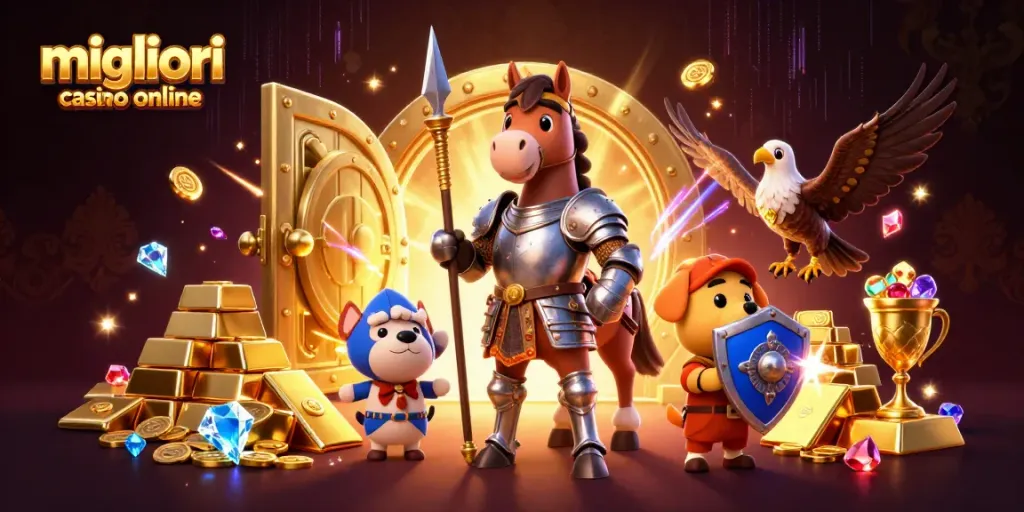 Scopri i migliori casino online italiani con un’interessante scena di cavalieri e tesori.
