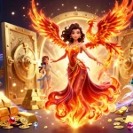 Experience the thrill of ty le truc tuyen with a stunning illustration showcasing a fiery scene of excitement and winning.