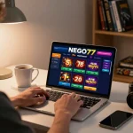 Engaging session on NEGO77 with a player utilizing the link resmi for casino games and strategic options available on screen.