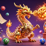 Engage with nha cai fabet in this vibrant, dynamic 3D illustration displaying lottery excitement and magical casino elements.