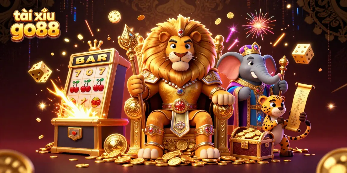 Experience the exhilarating gameplay of tài xỉu go88 with vibrant casino elements and characters.