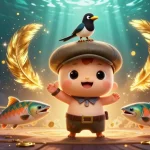 Experience the excitement of tài xỉu sunwin with dynamic characters and swirling casino elements.