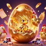 Experience the excitement of s8inc with a vibrant 3D illustration showcasing golden themes and dynamic gambling elements.