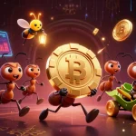 Engage with 90phut's thrilling heist featuring ants carrying a giant poker chip under a firefly's guidance.