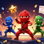 Experience thrilling gameplay with Fun88 com featuring ninja chameleons and vibrant casino elements.