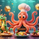 Experience thrilling jackpots at tr88 with an octopus chef and colorful gaming elements.