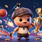 Enjoy thrilling gaming adventures at s666 with cute cartoon Nessie and dynamic sports elements.