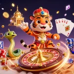 Experience excitement with gavang in a vibrant casino world featuring a tiger sultan and dynamic game elements.